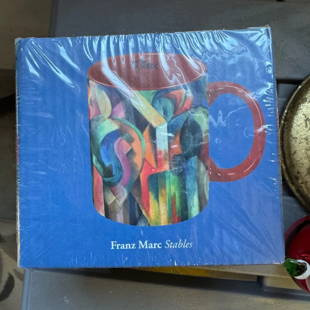 RainCaper Franz Marc Stables Large Porcelain Fine Art Coffee and Tea Mug 11 Oz